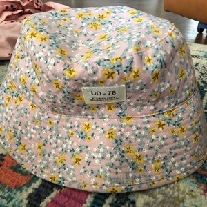 Urban outfitters floral bucket hat
